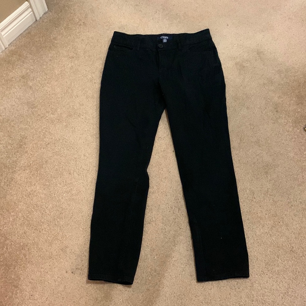 Chaps Black Stretch Work Pant